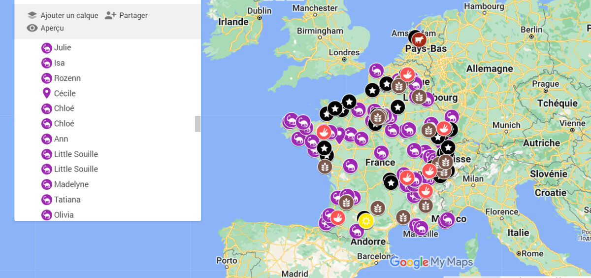 Grains de kéfir : c’est quoi, et comment s’en procurer ? - carte intéractive de geolocalisation de donneurs de grains de kéfir fermentation don gratuit