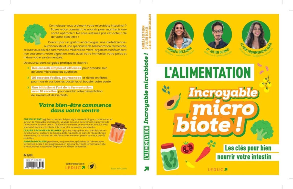 Les livres - mon alimentation incroyable microbiote leduc editions